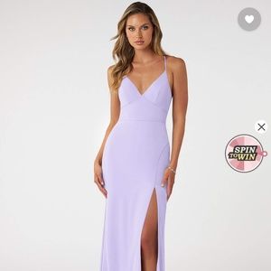 Worn once Azazie Becca Lilac dress